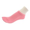 COUVER 5 Finger Pink Men's/Women's No Show Toe socks Premium