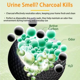 Camonti Dog Pee Pads 50 Count, 28'' x 30'' Charcoal Odor-Control Puppy Pads with Leak-Proof Quick-Dry Design, Pet Training Pads for Potty Training Strong Absorbency