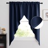 NICETOWN Blackout Kitchen Window Curtains - Thick Tailored Scalloped Valance/Swags