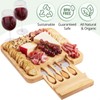 Dynamic Gear Charcuterie Board Gift Set, Bamboo Cheese Board With