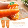 4PCS Vegetable Brushes - Potato Scrubber, Carrot Shape Fruit Brush