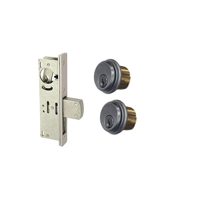 EM-D-KAY Storefront Door Mortise Lock Deadbolt & Cylinder Combo, Adams