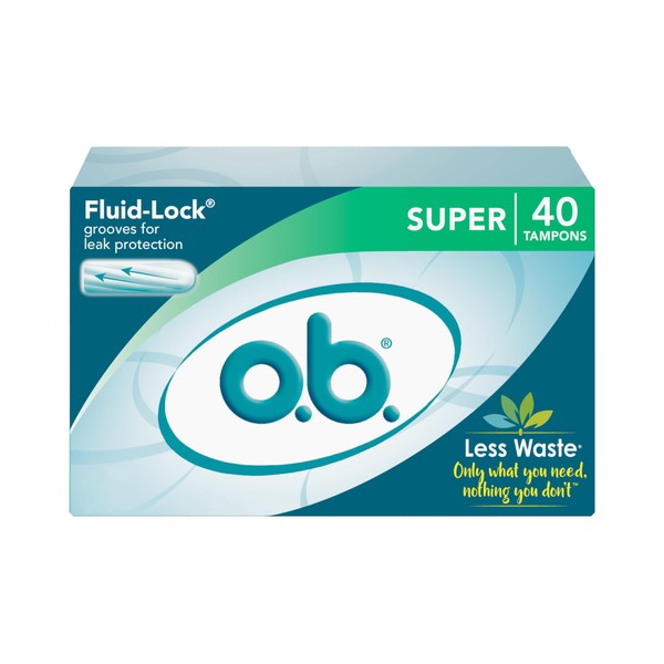 o.b. o.b. Tampons No Applicator, Unscented - 40ct | Applicator-Free