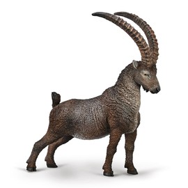 CollectA Alpine Ibex - Hand Painted Mountain Goat, Realistic Toy Animals & Figures, Wild Animal Models, Wildlife Gifts For Toddlers & Kids, Age 3 Years +