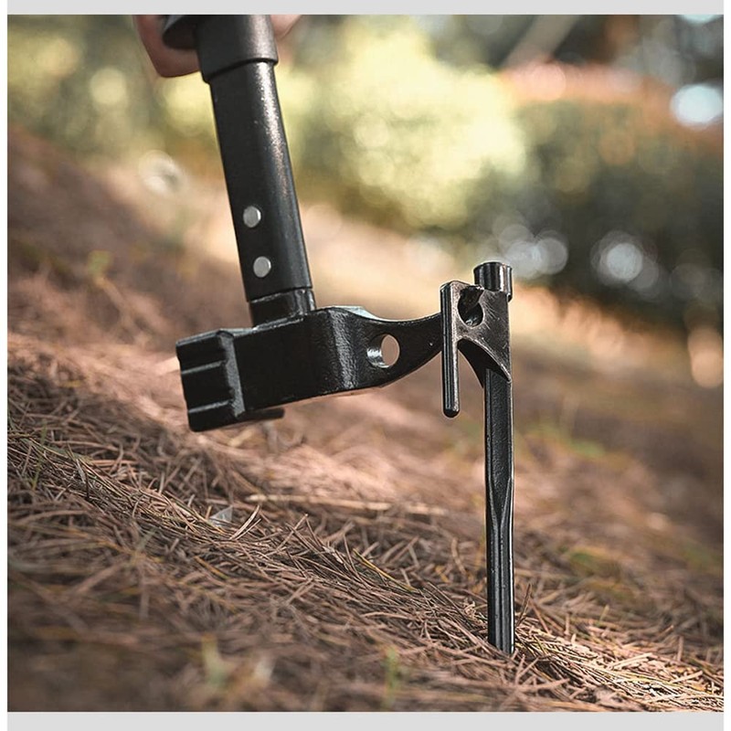 ZONADA Outdoor Camping Hiking Hammer Mallet Puller for Tent Pegs