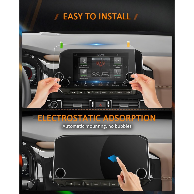 CDEFG (2Pcs for Nissan Pathfinder 2022-2025 Screen Protector, 9 Inch