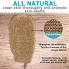 2 Pack 100% Natural Exfoliating Hemp Glove Mitt Mitten -