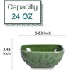 vicrays Ceramic Square Bowls Set - 24 Ounce Soup Dessert