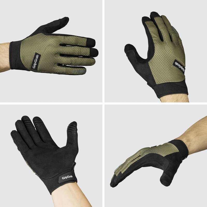 GripGrab Descent InsideGrip Full Finger Summer Mountain Bike Gloves with