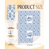 Blue Chinoiserie Fall Pumpkin Kitchen Towels 16x24 in,Set of 2
