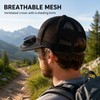Solar & USB Rechargeable Fan Baseball Cap, 3-Speed Mesh Cooling
