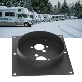 Heater Mounting Plate, Stainless Steel Heater Turret Mount Plate Parking Air Heater Mounting Flange Heater Floor Mount Bracket Replace for Webasto Heater for Eberspacher Heater, 6.7 x 6.1in