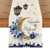 Artoid Mode Castle Lantern Flower Ramadan Table Runner, Seasonal Kitchen