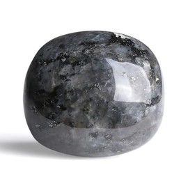 GUJOXILA GUJOXILA 4-5cm Schwarz Labradorit Heilsteine Kristalle Polieren Gro? Edelsteine Steine Trommelsteine Kristall Sorgenstein Handschmeichler Stein Meditation Angst Stress Relief 1PC