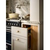Goo-Ki 6 Pack Cabinet Knobs with Backplate Champagne Bronze Drawer