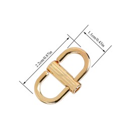 OHYER Pack of 5 Adjustable Metal Buckle Sliding Buckle Chain Tiny Clip Chain Strap Shortener Shoulder Chain Strap Adjustable Buckle for Chain Strap of Handbag Backpack (5 Colours), Silver + straight