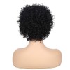 Siudus Short Brown Curly Wig for Women with Bangs Shoulder