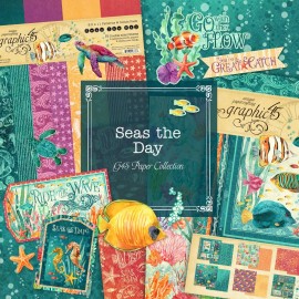 GRAPHIC 45 SEAS THE DAY COMPLETE COLLECTION ~ TROPICAL FISH OCEAN *SHIPS FREE*