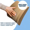Back-Huggar Bucket Seat Thick Foam Lumbar Support Cushion: Orthopedic Relief