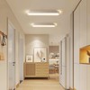 Becailyer Modern LED Linear Ceiling Lights, Dimmable LED Ceiling Lamp