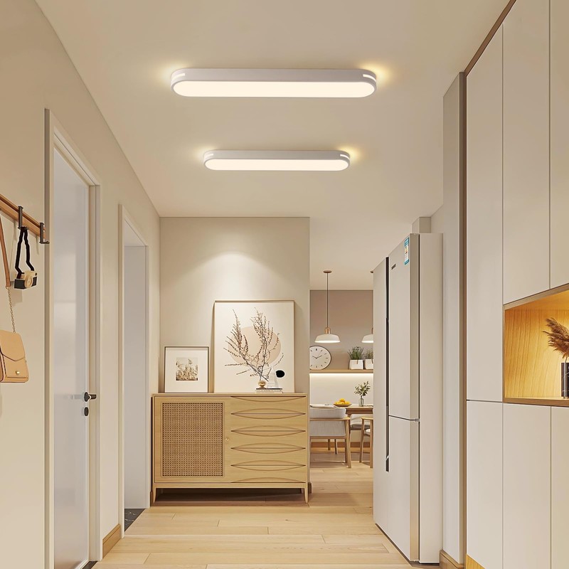 Becailyer Modern LED Linear Ceiling Lights, Dimmable LED Ceiling Lamp