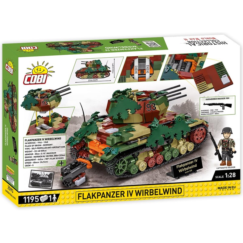 COBI Historical Collection WWII Flakpanzer IV Wirbelwind - Executive Edition