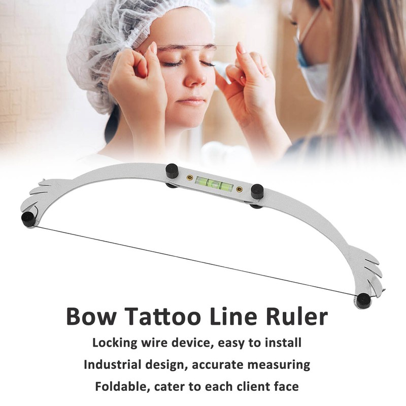 Eyebrow Ruler Mapping Kit Semi Permanent Stainless Steel Eyebrow Mapping