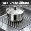 Roll Up Dish Drying Rack for Over Sink -17.5"x11.8" Foldable