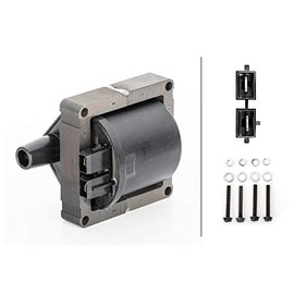 HELLA 5DA 230 035-211 Ignition Coil - 2-pin connector - Ignition coil to distributor - Bolted - with accessories