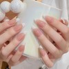 Pure Handmade Nails Press on Nail Reusable Fake Nails White