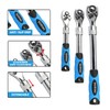 YOTOO 3-Piece Extendable Ratchet Set - 72-Tooth, Quick-Release, Reversible Drive