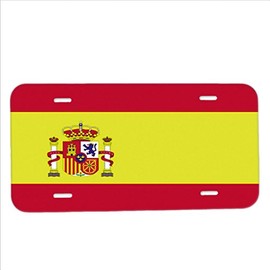 Elements of Space Spain Flag - Car Tag License Plate