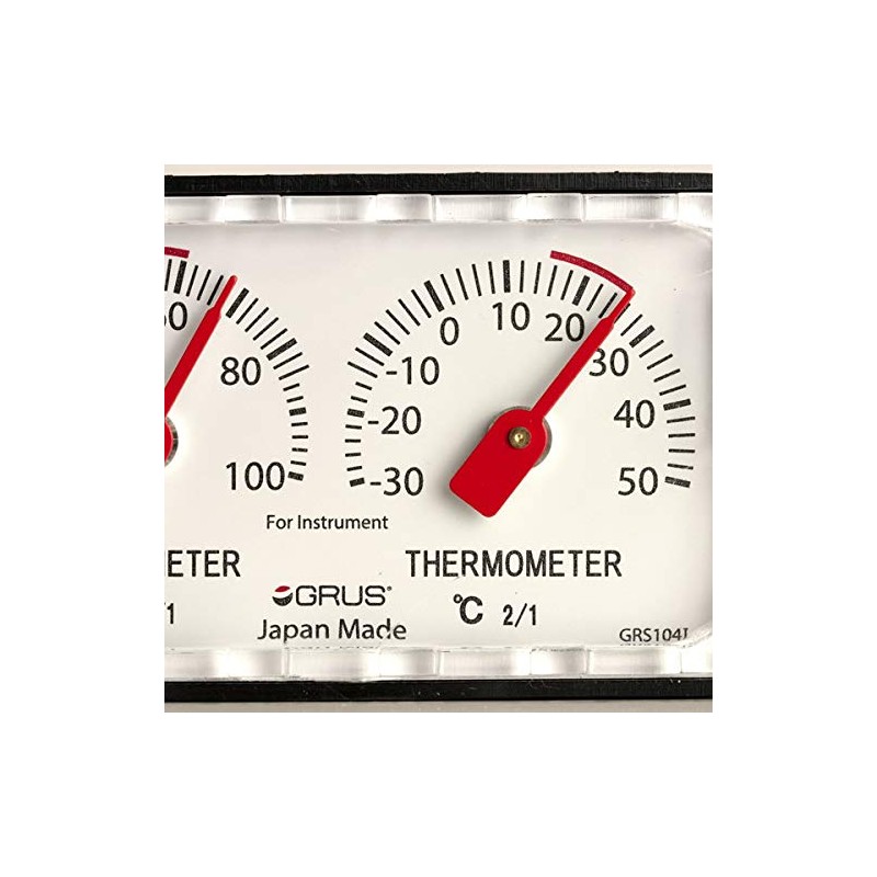 AAZV GRUS GRS104I Precision Temperature and Hygrometer for Tabletop Musical