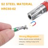 sourcing map 2pcs Torx Screwdriver Bit T30H 1/4" Hex Shank
