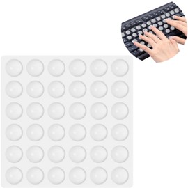 Nail Type Keyboard Stickers,Computer Keyboard Nail Friendly Button Stickers,Reusable Adhesive Long Nail Keyboard Cover Stickers for Typing and Gaming, for Women with Long Nails (36pcs(16MM))