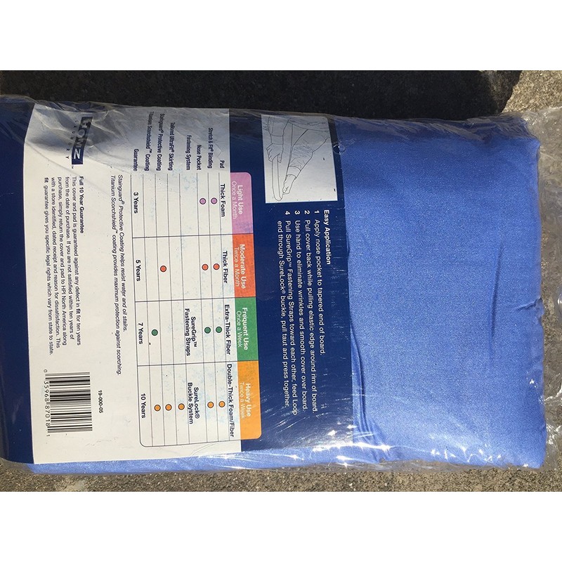 J&J Home fashion Heavy Use Ironing Board Cover and pad