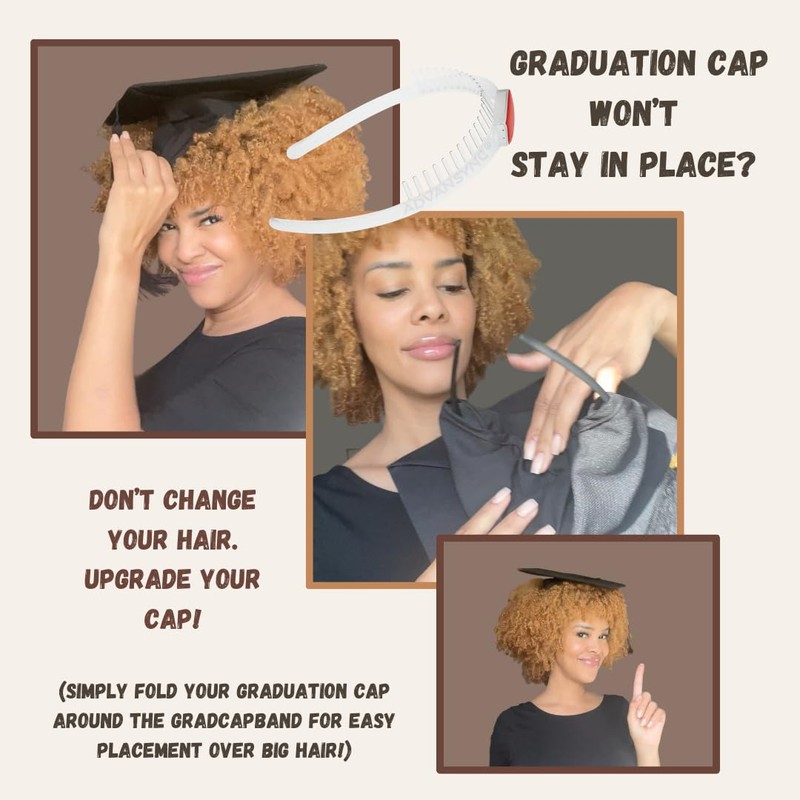 The Original GradCapBand – Secure Your Grad Cap on Natural