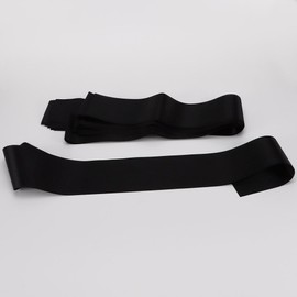 Bulk Blank Sash for Women Men Birthday Bridal Shower Wedding Party Graduation DIY Supplies Black, 12 Pack
