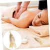 FOMIYES Natural Ox Horn Scalp Massage Comb Scalp Massager Brush