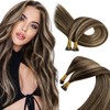 Sunny Itips Hair Extension Human Hair Brown Highlight 100S Itip