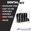 STELLMACHER 8 Pcs Dental kit, Dental Tools, Teeth Cleaning Tools,