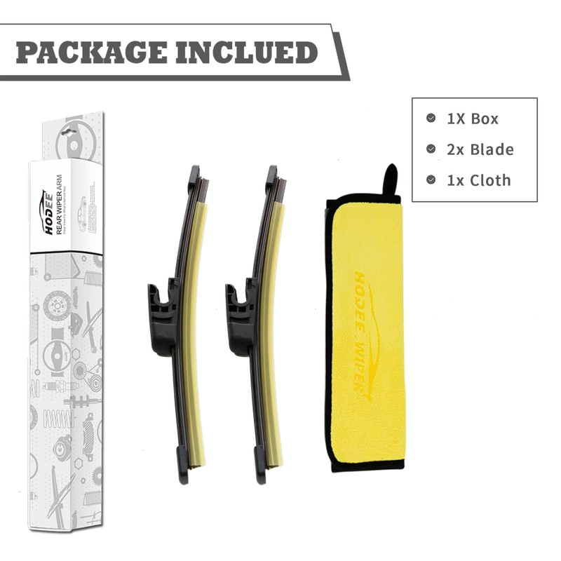 (Pack of 2) Rear Wiper Blade Set Replacement for Hyundai