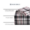 Highline Bedding Co. Flannel Sheet Set King Size- 100% Turkish