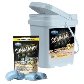 Walex Commando RV Black Holding Tank & Sensor Cleaner - Eliminates Waste & Paper Buildup, Restores Sensor Function, Lubricates Valves & Seals, Advanced Enzyme Formula; Dissolvable Packets, 40 Pack