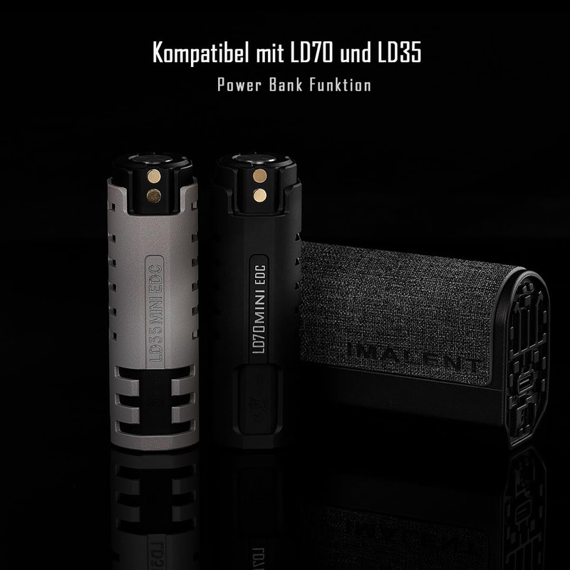 IMALENT LD00 Charging Case, 3,800 mAh Type C Torch Portable