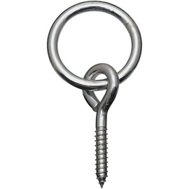 National Hardware N220-640 2062BC Rings with Screw Eyes in Zinc plated, 1 Count (Pack of 1)