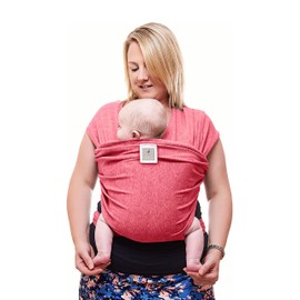 Baby Sling Wrap Premium Baby Carrier Newborn to Toddler - Original Stretchy Baby Wrap Carrier | One Size Fits All | Cozy & Soothing for Babies | Pink by Funki Flamingo