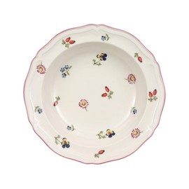 Villeroy & Boch Petite Fleur Salad/Cereal Bowl, Premium Porcelain, Made in Germany, 8 in Diameter, 10 oz Capacity, White/Multicolored