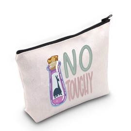 BAUNA Kuzco Llama Lover Cosmetic Bag Gift No Touchy Makeup Zipper Pouch Bag for Her Llama Inspire Travel Case (No Touchy)