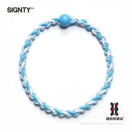 annieu Hair Rubber Hair Accessory Bracelet [Hairdresser Design] Annu (Ice Blue)